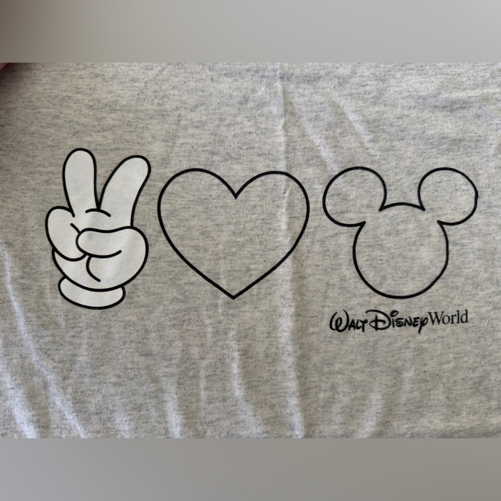 Disney Authentic Heather Gray Tee
